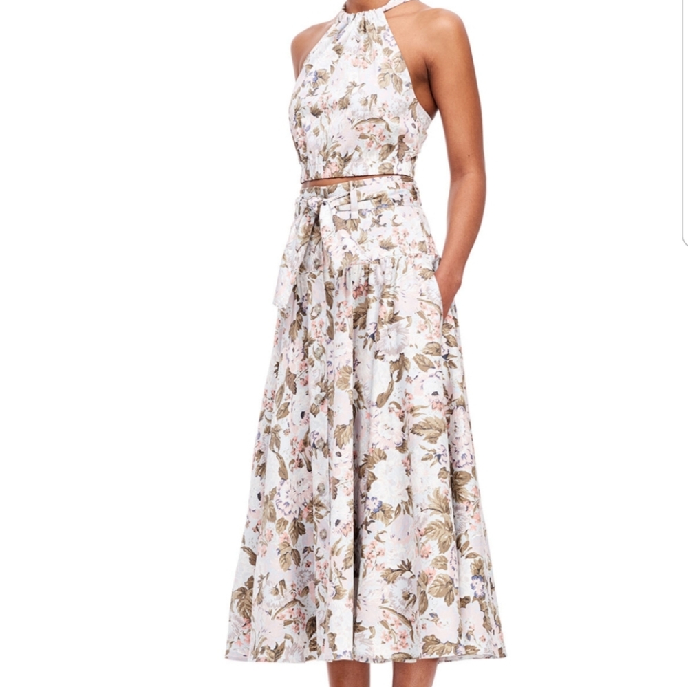 Rebecca Taylor Penelope Floral Midi Skirt
